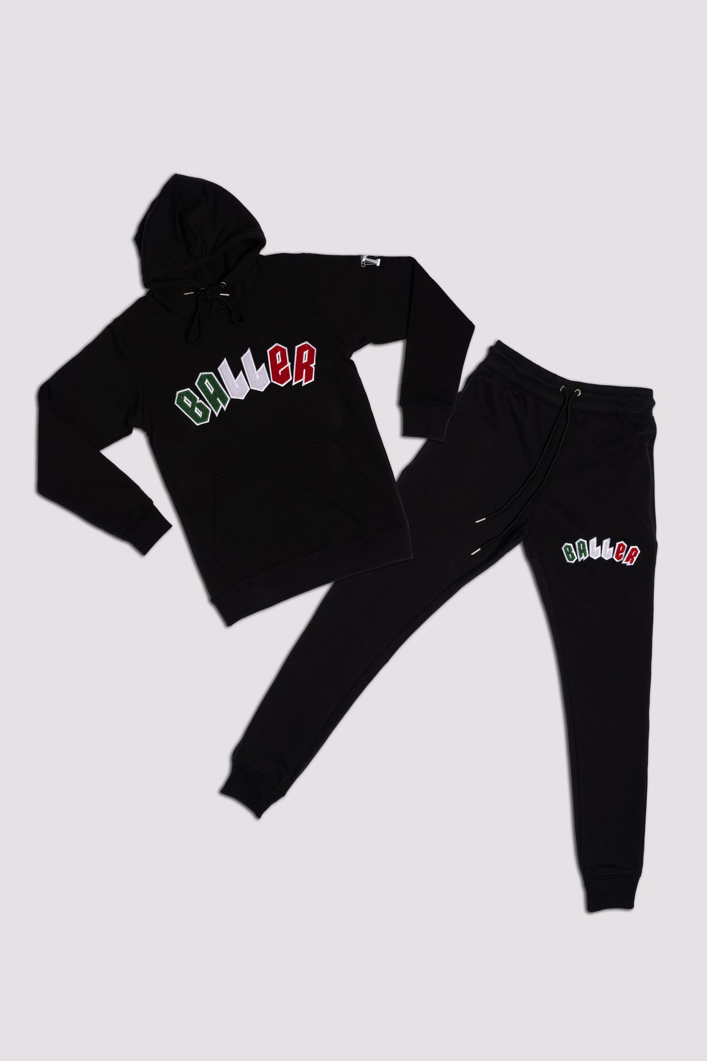 Baller Black Hooded Tracksuit