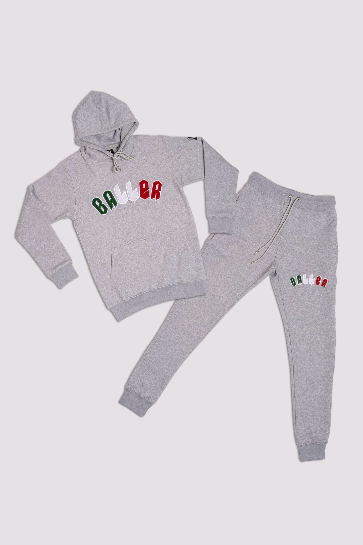 Baller Grey Hooded Tracksuit